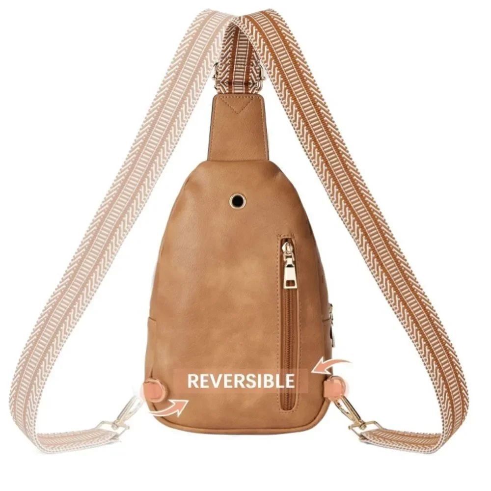 Leather Cross Body Sling Bag - Picture 5 of 6